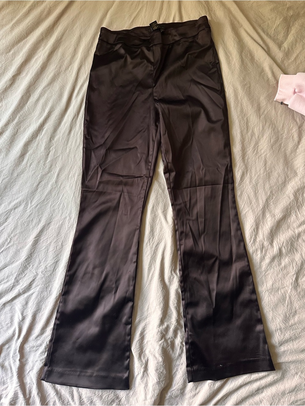 House of Harlow 1960 Brown Satin Flare Pants